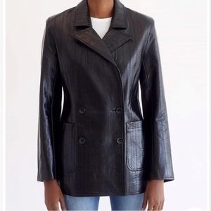 Black leather jacket